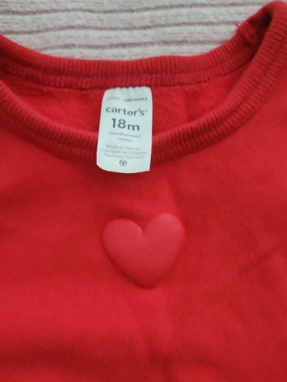 Carter's Red Sweatshirt and Joggers Set